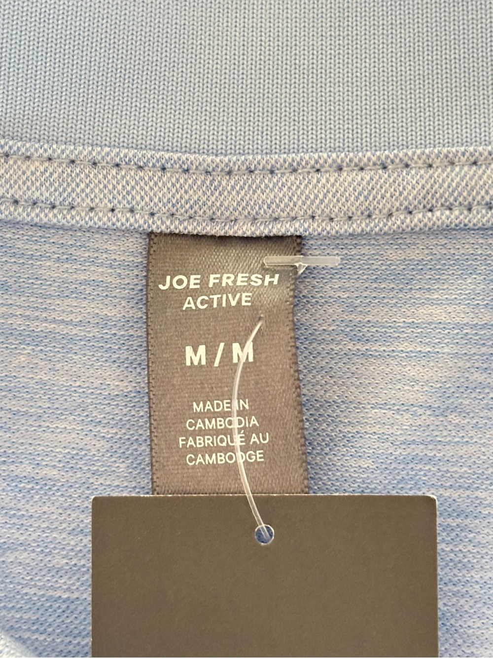 NWT Joe Fresh Blue Sleeveless Polo Tank Dress Size Medium V-Neck Casual Summer - Picture 10 of 17